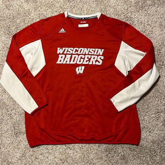 Adidas Climalite Wisconsin Badgers Jersey 2XL - Picture 1 of 5